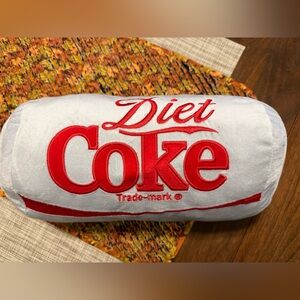Diet Coca Cola Red and Gray Accent Pillow